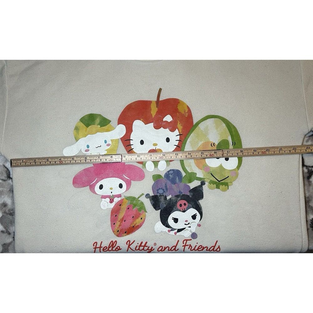 Hello Kitty & Friends Sanrio Fruits Crewneck Women's Large Sweater - Picture 9 of 10